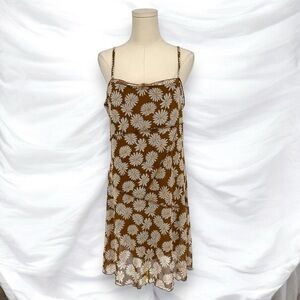 Y2K SO Daisy Print Mesh Sun Dress, Size XL Fairy Cottage Coquette Cute